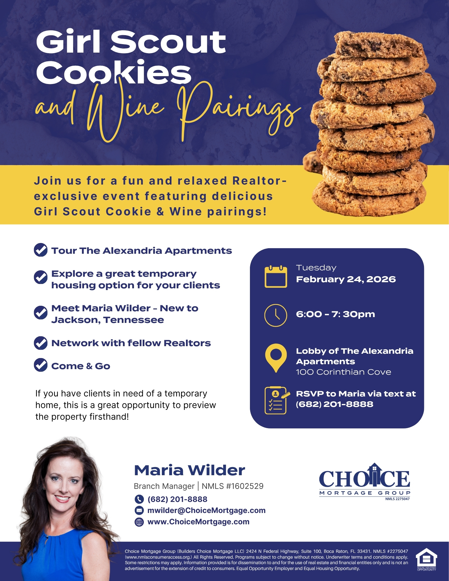 Maria Wilder Girl Scout Cookie & Wine Pairing